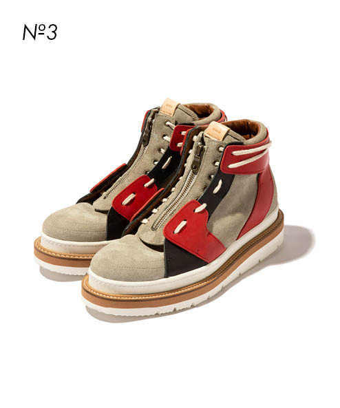 GB0422/AC06 : Combat Zip Sneakers