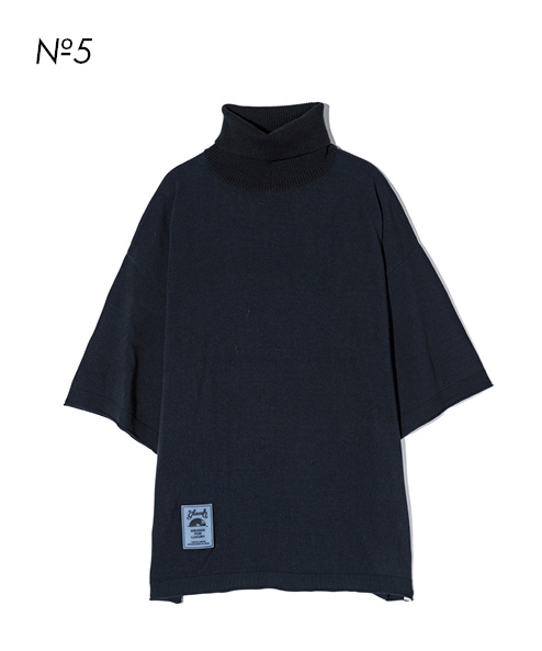 GB0324/KNT15 : Half Sleeves Turtle Neck Knit