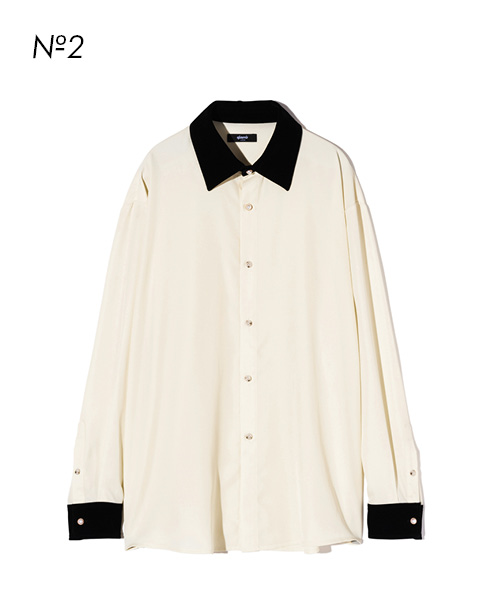 GB0424/SH06 : Velvet Collar Shirt