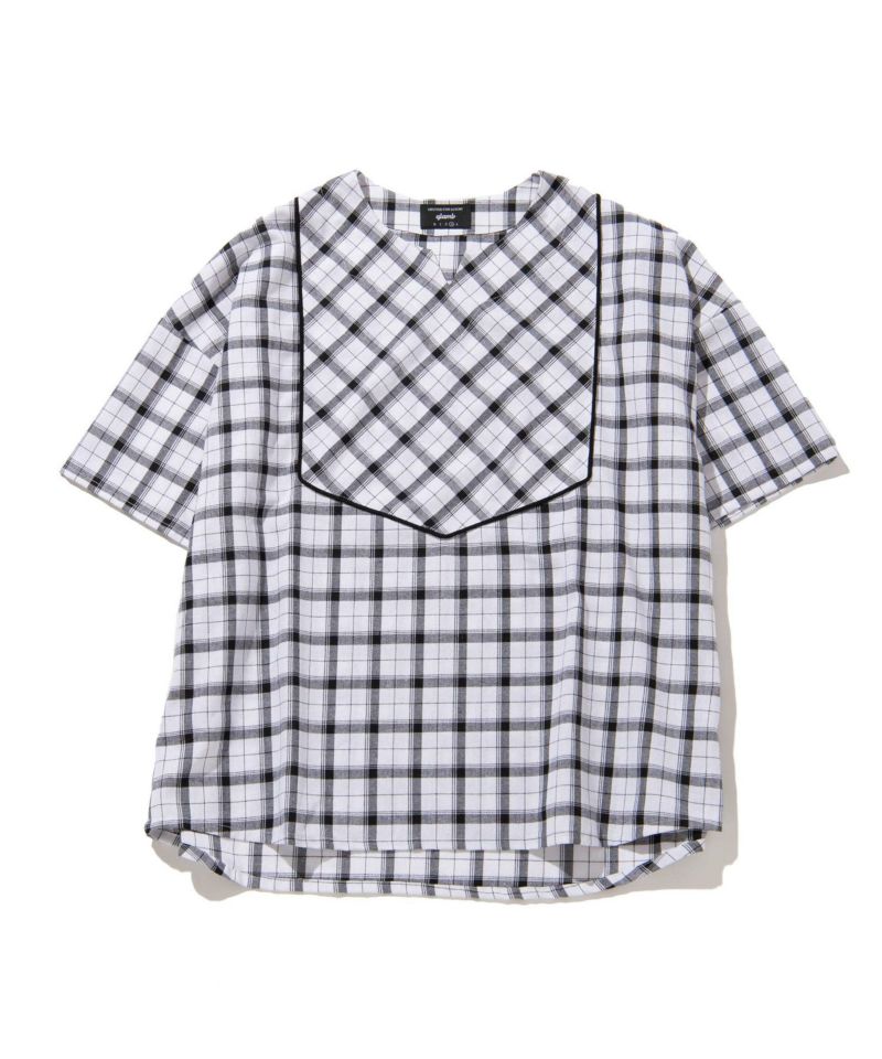 【GINGER掲載商品】 マッシュチェックプルオーバーシャツ(glamb/グラム) GB0219/SH06 トップス