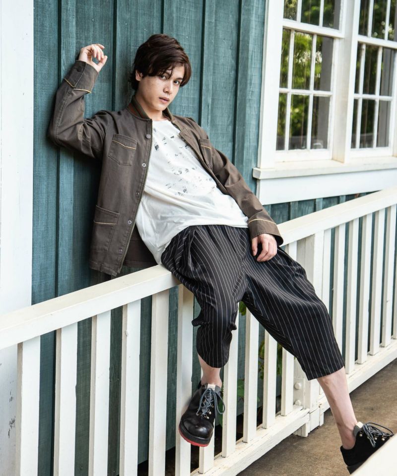 GB0219/P07 : Marco cropped pants/マルコクロップドパンツ