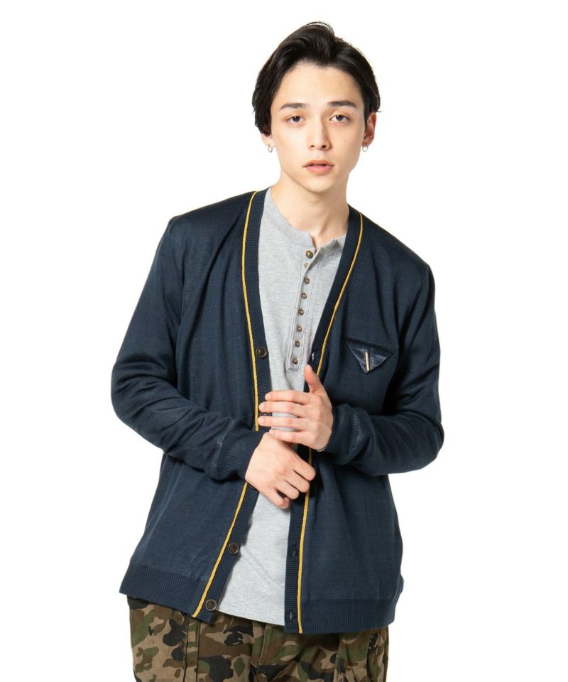 glamb（グラム）の「glamb グラム / Tweed reversible cardigan