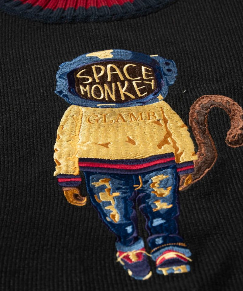 予約】 未使用 glamb ブラック ニット monkey space ニット/セーター
