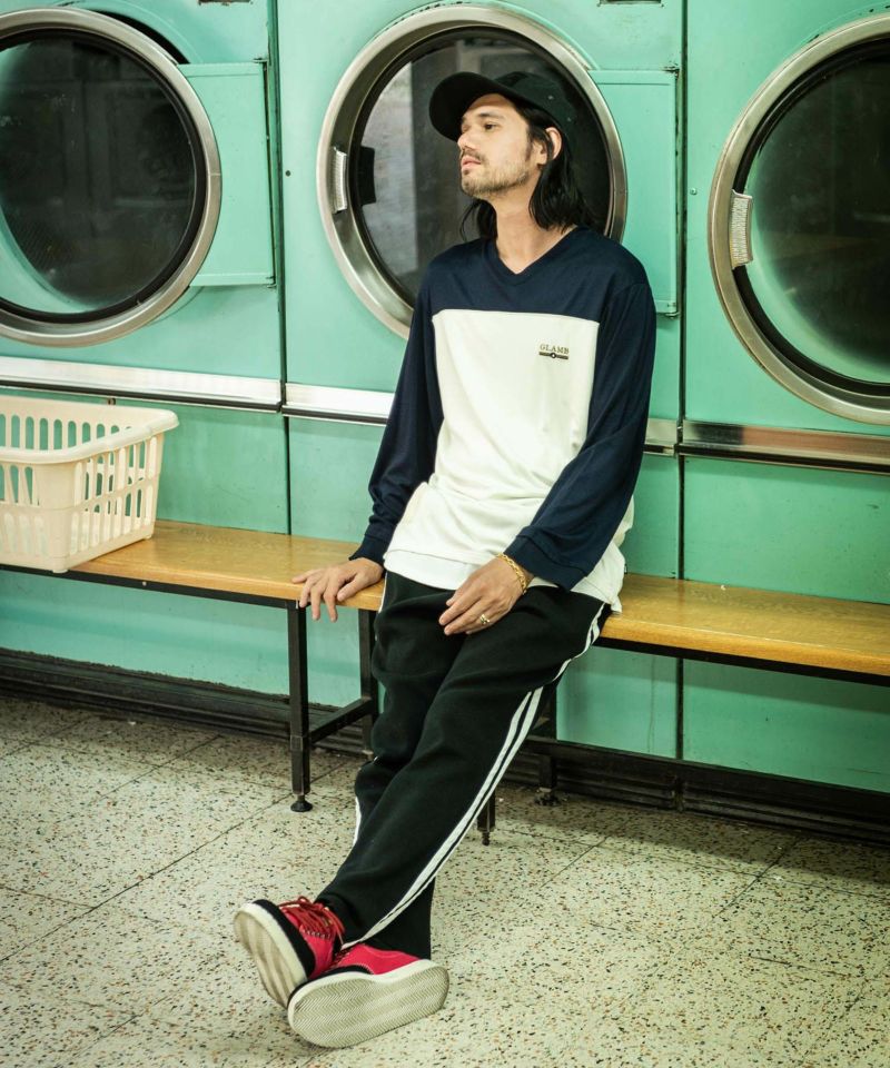 GB0419/P17 : Roundel knit jersey pants/ラウンデルニットジャージパンツ