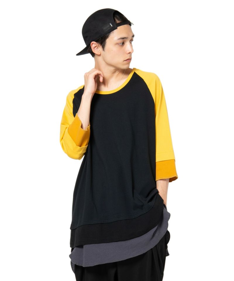 glamb（グラム）の「Tri layered long CS / トライレイヤードロングカットソー（Tシャツ/カットソー）」 - WEAR