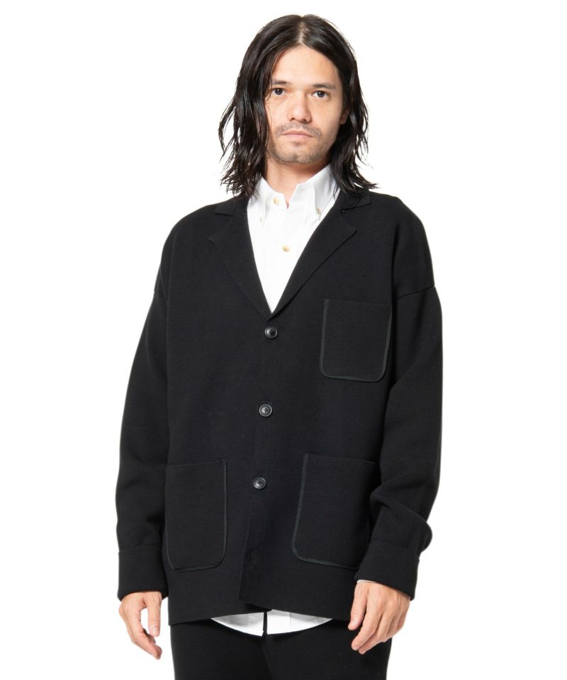 GB0120/KNT03 : Relax knit tailored JKT/リラックスニットテーラードジャケット