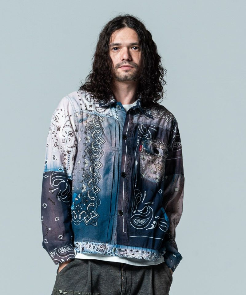 バンダナパッチジャケット　グラム　glamb シャツジャケット定価36,630円ファッション