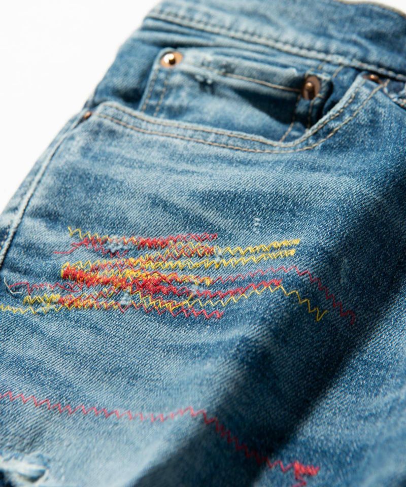 GB0320/P02 : Joly color stitch denim/ジョリーカラースティッチデニム