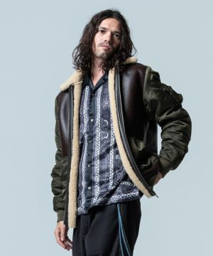 GB0320/JKT14 : Mouton bomber JKT/ムートンボンバージャケット