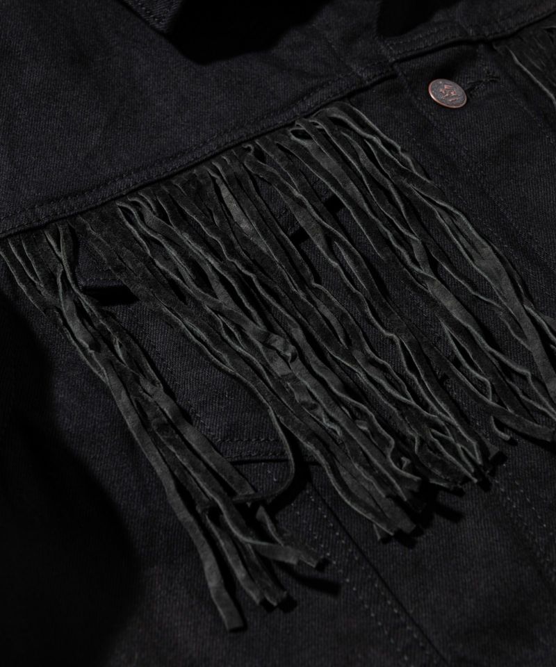 GB0420/JKT11 : Fringe denim JKT/フリンジデニムジャケット