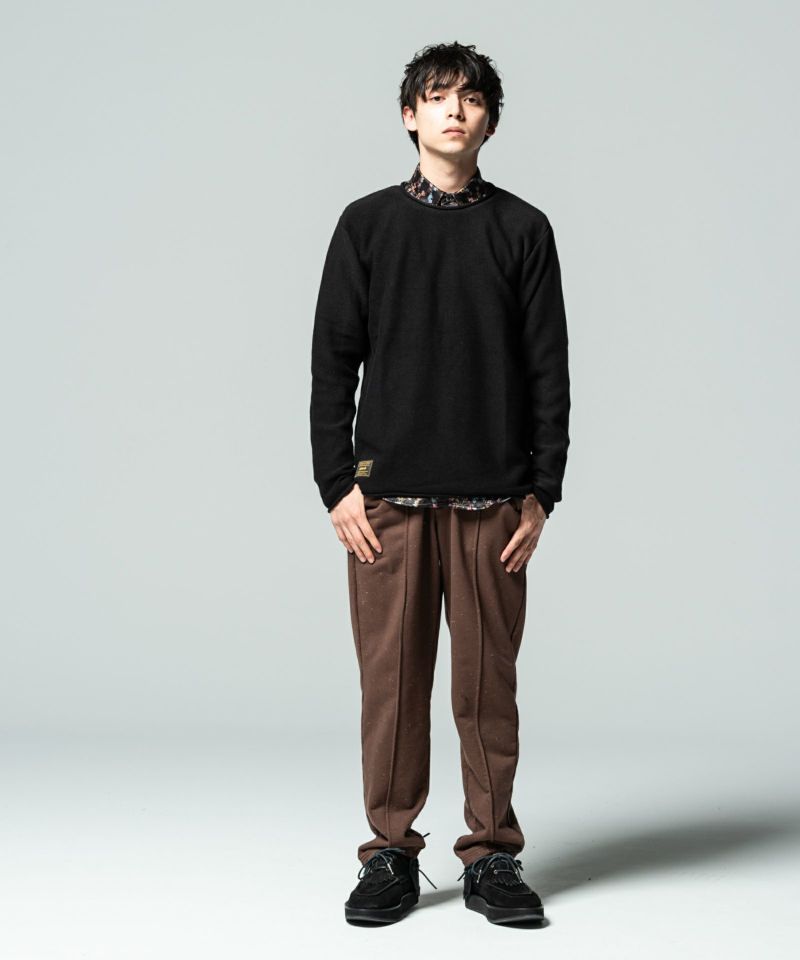 GB0420/P10 : Color nep sweat slacks/カラーネップスウェットスラックス