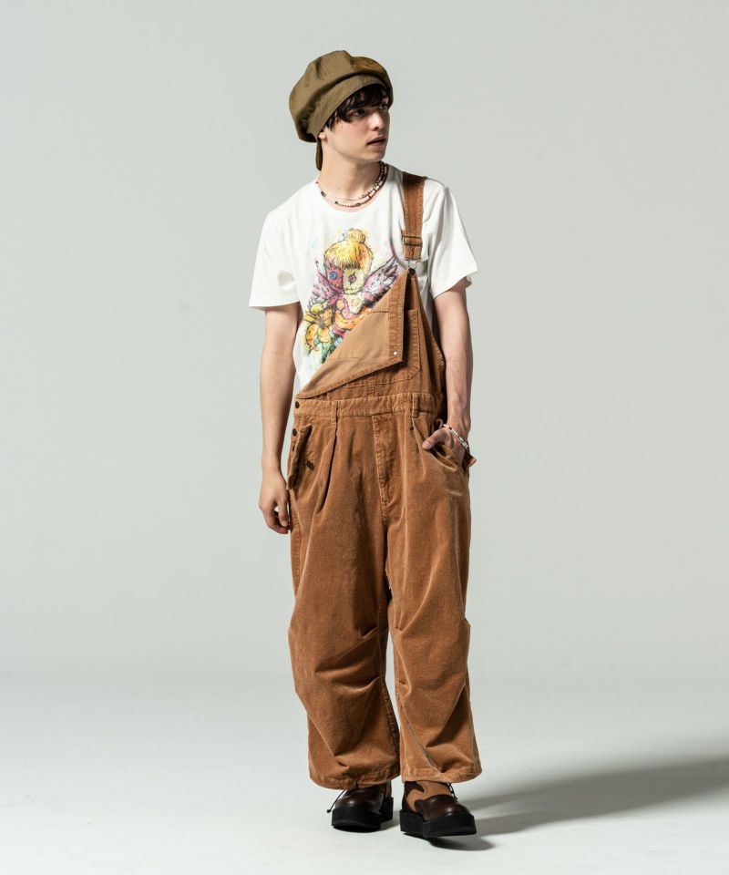 GB0121/P11 : Corduroy big overall/コーデュロイビッグオーバーオール