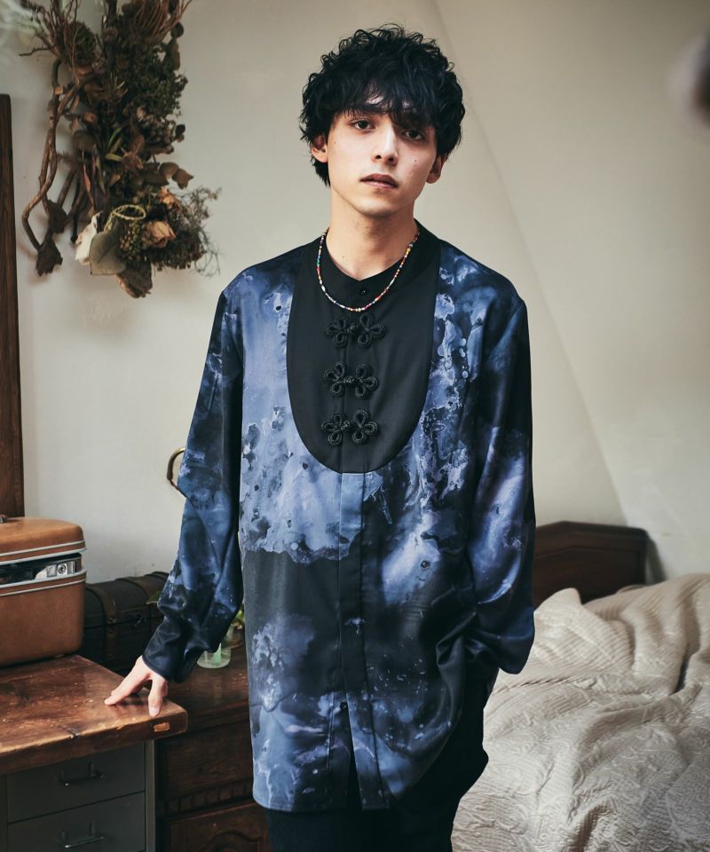 glamb グラム SH Watercolor ウォーターカラーシャツ シャツ ストリート メンズ 送料無料 【SALE／65%OFF】  Watercolor