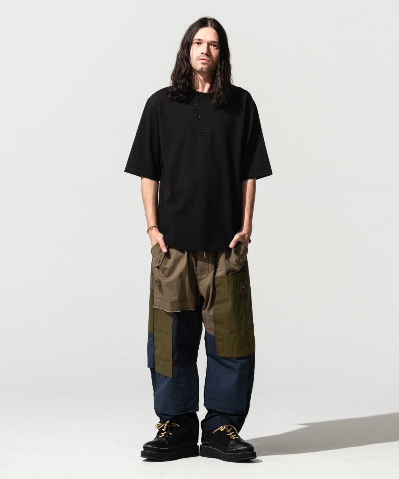 GB0221/P02 : Multi fabric military pants/マルチファブリックミリタリーパンツ