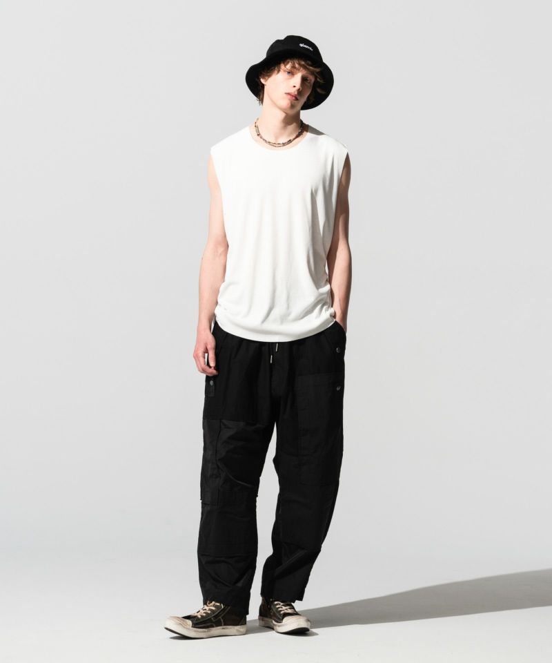 GB0221/P02 : Multi fabric military pants/マルチファブリックミリタリーパンツ