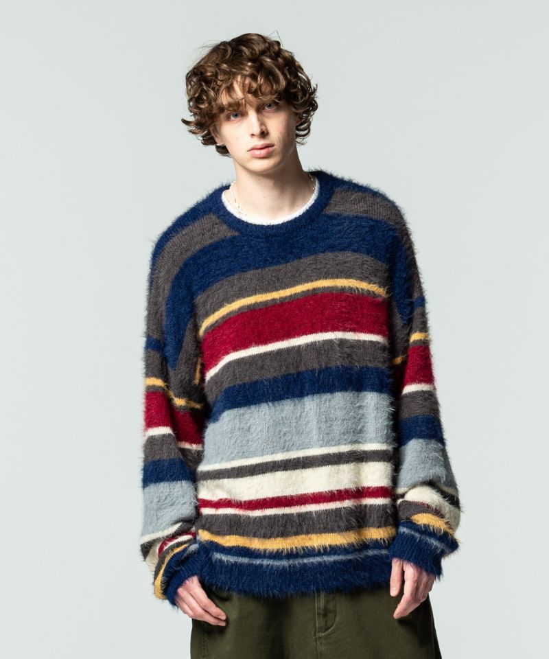 GB0321/KNT02 : Byron border knit/バイロンボーダーニット