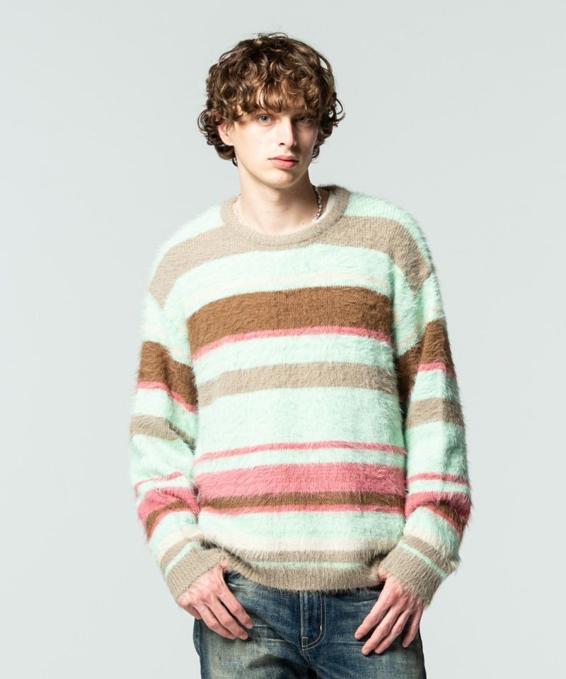 GB0321/KNT02 : Byron border knit/バイロンボーダーニット