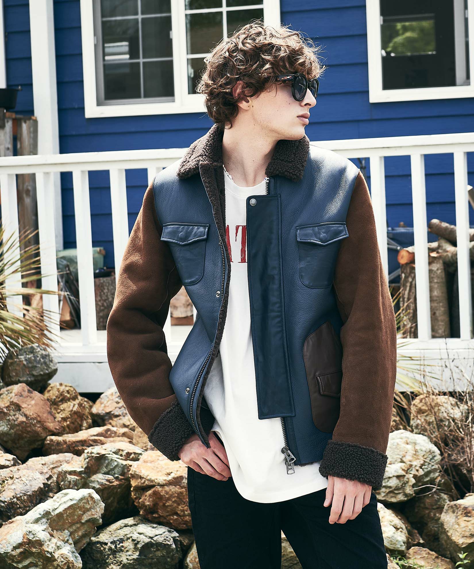 ムートンロッソライダース(glamb/グラム) GB0321/JKT01 