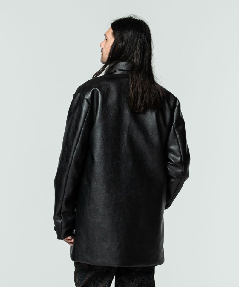 glamb PU leather coat / ピーユーレザーコート 3 (L) - レザージャケット