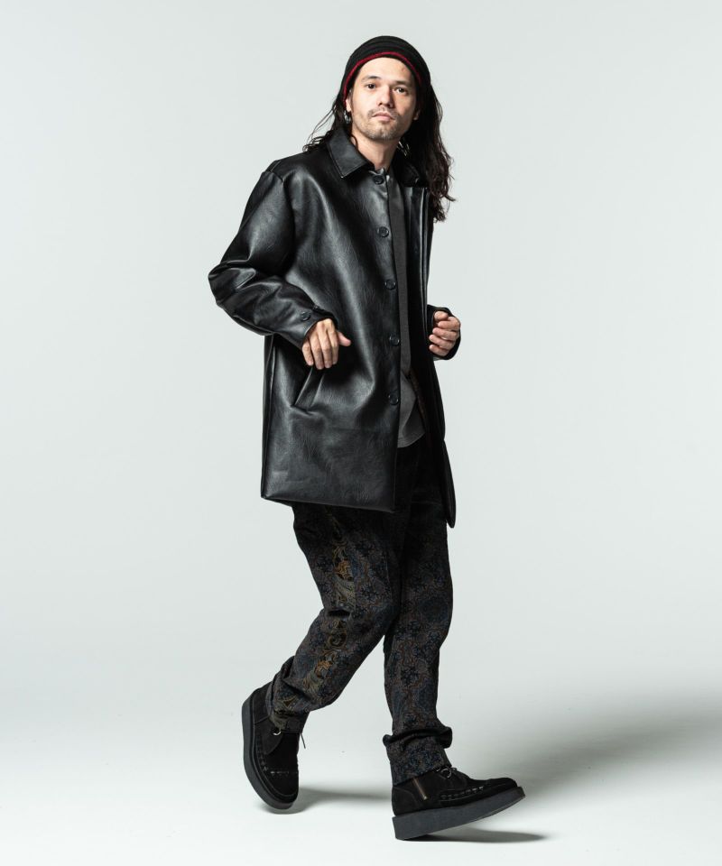 glamb PU leather coat /ピーユーレザーコート 3 | www.jarussi.com.br