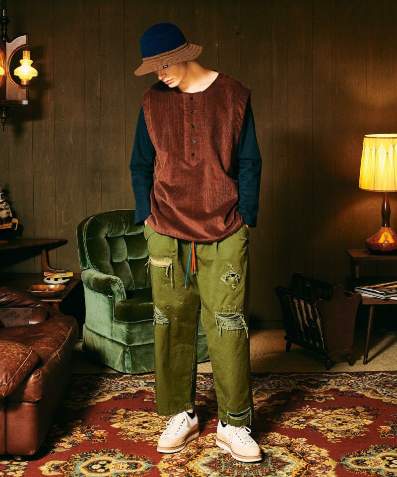 GB0421/SH02 : Layered Corduroy SH/レイヤードコーデュロイシャツ