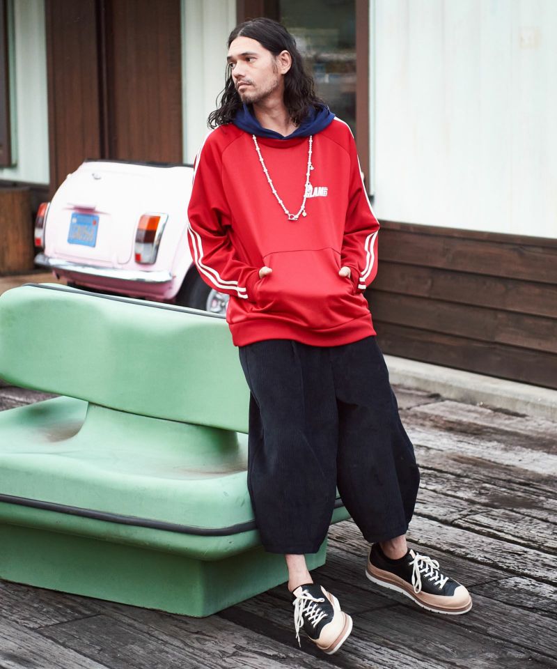 GB0421 / P05 : Corduroy Cropped Hem Tuck Pants / コーデュロイクロップドヘムタックパンツ