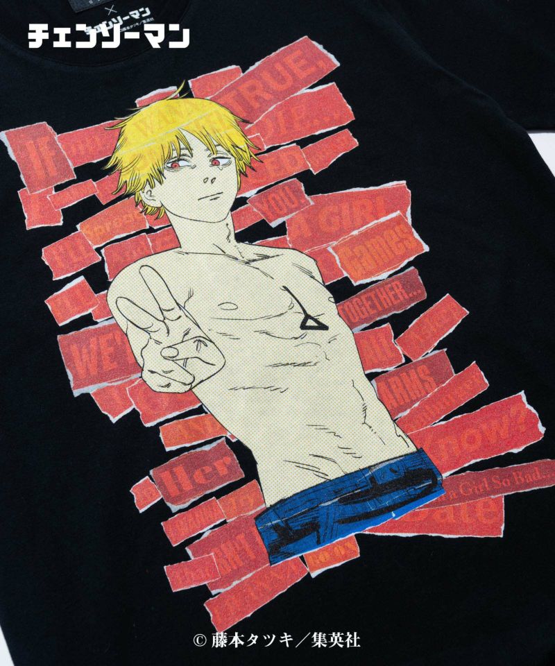 デンジTシャツ(チェンソーマンコラボ/glamb/グラム) GB0122/CM01