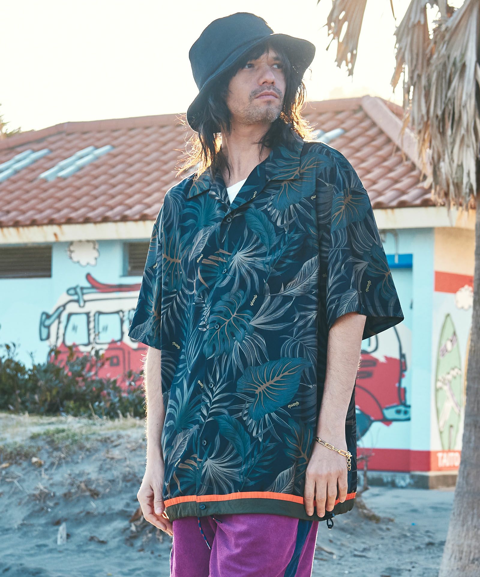 ニクソンアロハシャツ(glamb/グラム) GB0222/SH01 