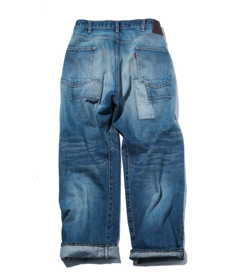 返品?交換対象商品】 glamb Denim Wide グラム Unplugged デニム