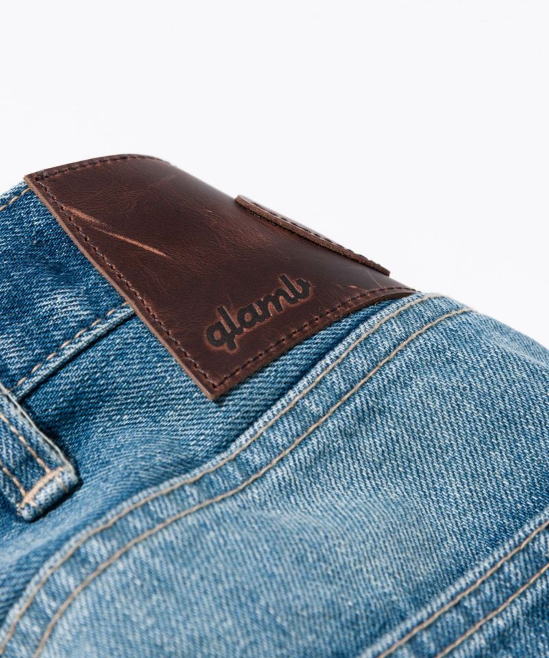 最終価格 極美品 glamb ワイド デニム S グラム アンプラグド - 通販