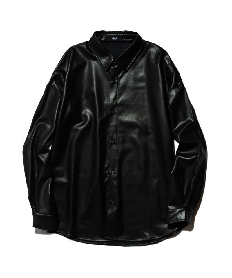 GB0322/SH04 : PU Leather SH/ピーユーレザーシャツ