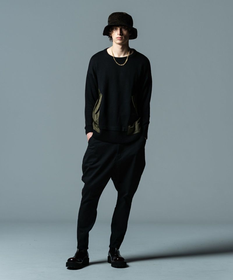 GB0322/KNT06 : Military Remake Knit/ミリタリーリメイクニット