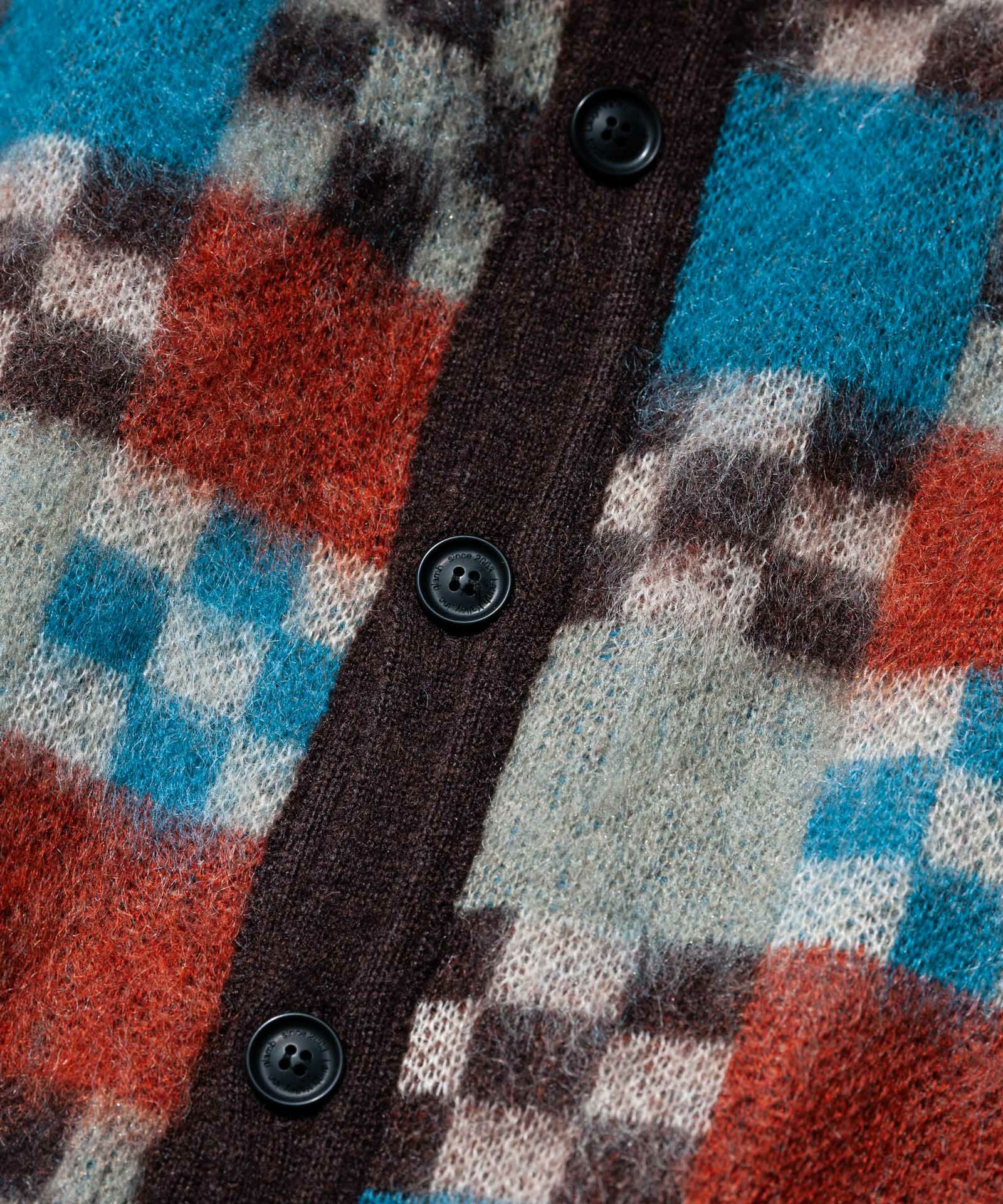 チェッカーカーディガン(glamb/グラム) GB0322/KNT10 