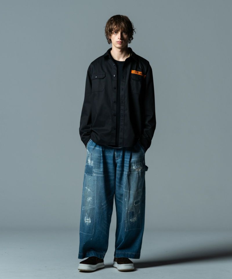 GB0322/P02 : Grunge Stich Painter Pants/グランジステッチペインターパンツ