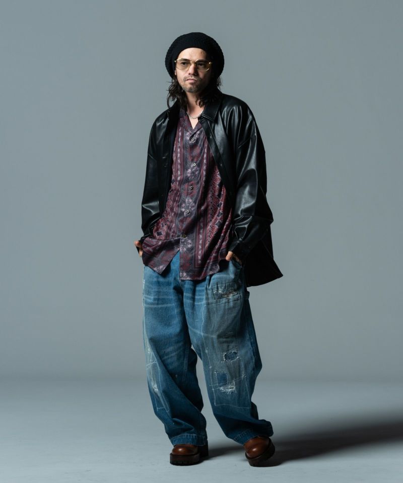 glamb（グラム）の「Grunge Stich Painter Pants / グランジ