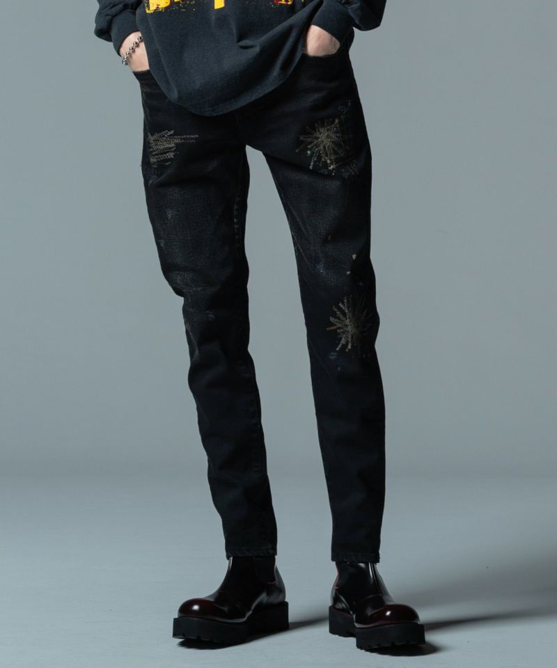 GB0322/P11 : Sparkler Skinny Denim/スパークラースキニーデニム