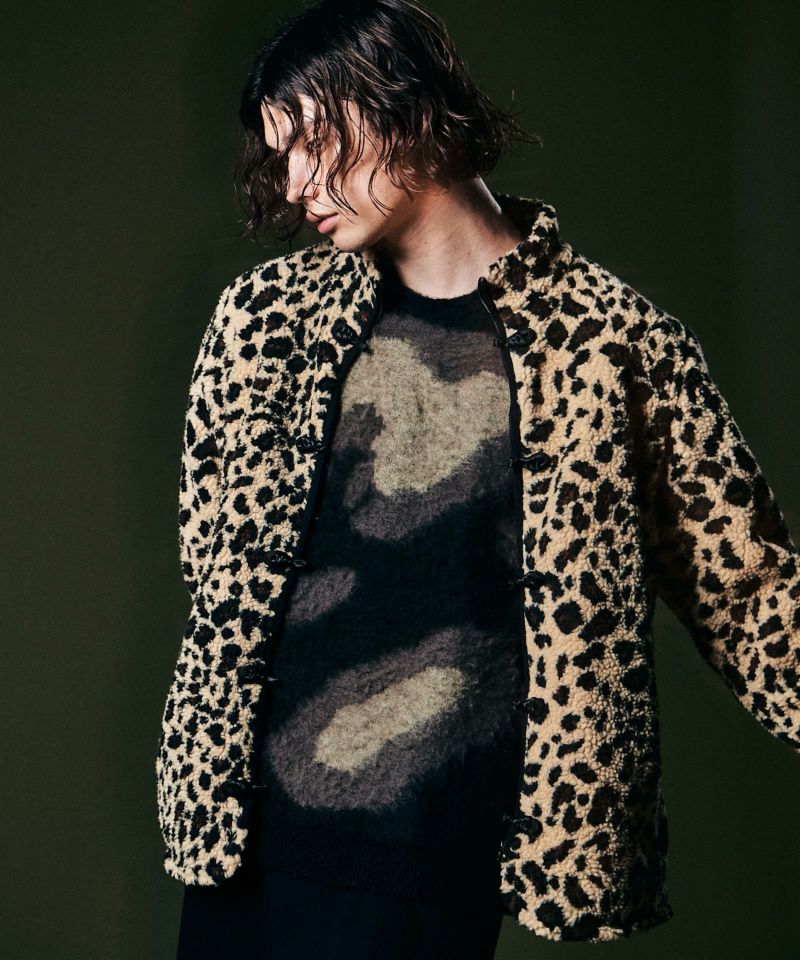 GB0422/KNT03 : Big Leopard Knit/ビッグレオパードニット