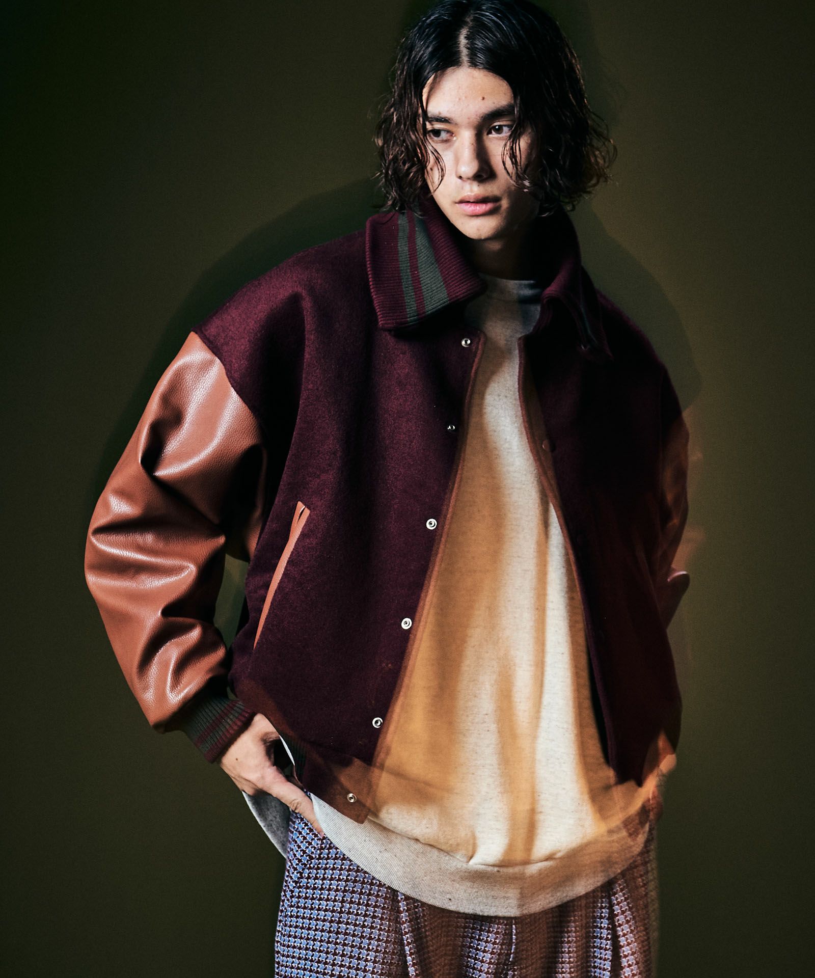 ドンキーカラースタジアムジャンパー(glamb/グラム) GB0422/JKT06 