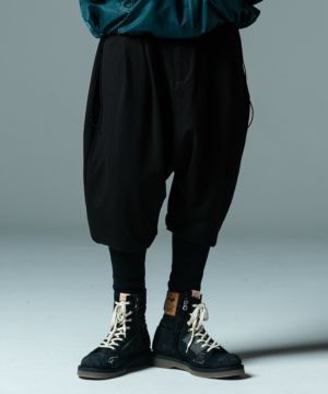 GB0422/P06 : Long Rib Sarrouel Pants/ロングリブサルエルパンツ