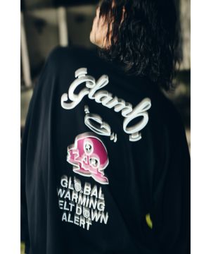 glamb×ARMTH別注 女性プリントTシャツ/ピンクL