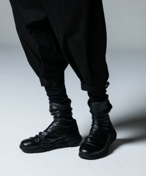 GB0123/AC01 : Drape Long Boots/ドレープロングブーツ