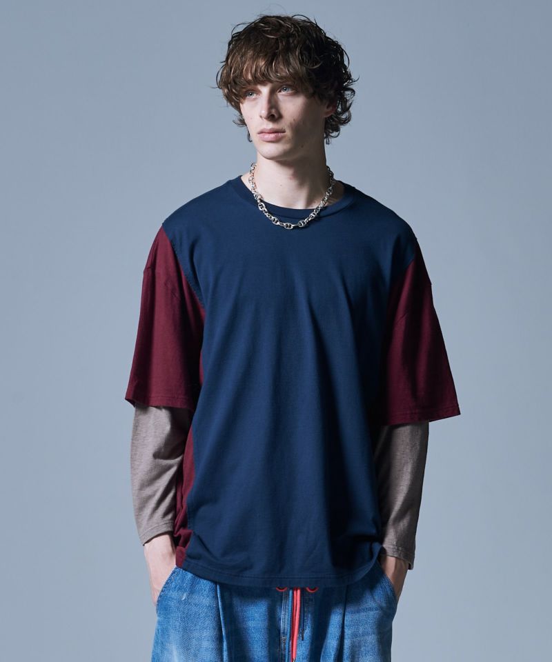 tシャツ Tシャツ Round Hem Border CS ラウンドヘムボーダーカットソー