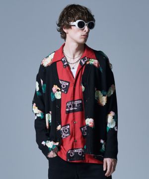 glamb (グラム) GB0123/KNT03 : Damaged Flower Cardigan / ダメージ