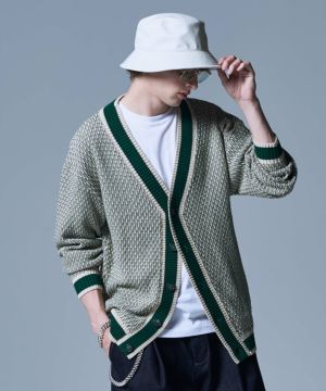 イニシャルボーダーカーディガン : GB0124/KNT03 | glamb Online Store