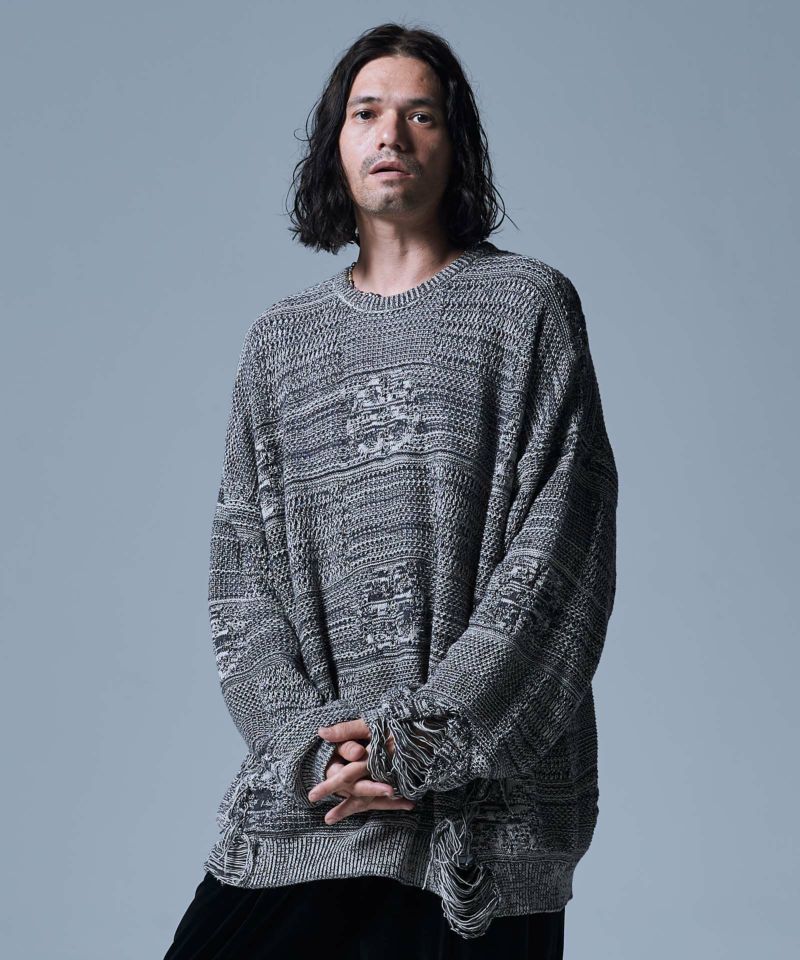 glamb グラム Grunge Pullover Knit グランジプルオーバーニット