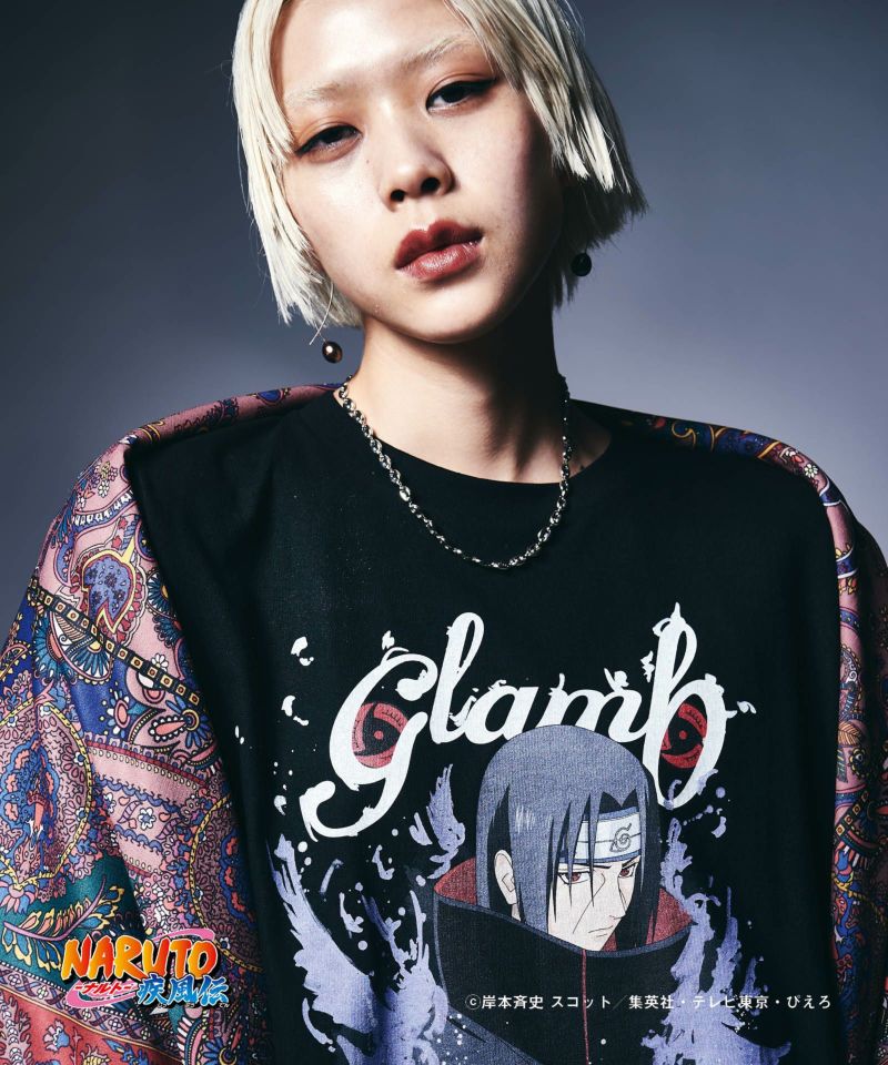 NARUTO ナルト 疾風伝 Tシャツ うちはイタチ 半袖 ブラック