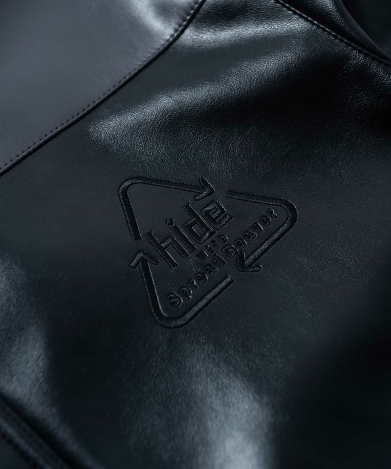 GB0422/HD01 : hide Leather Line Parka/ヒデレザーラインパーカー