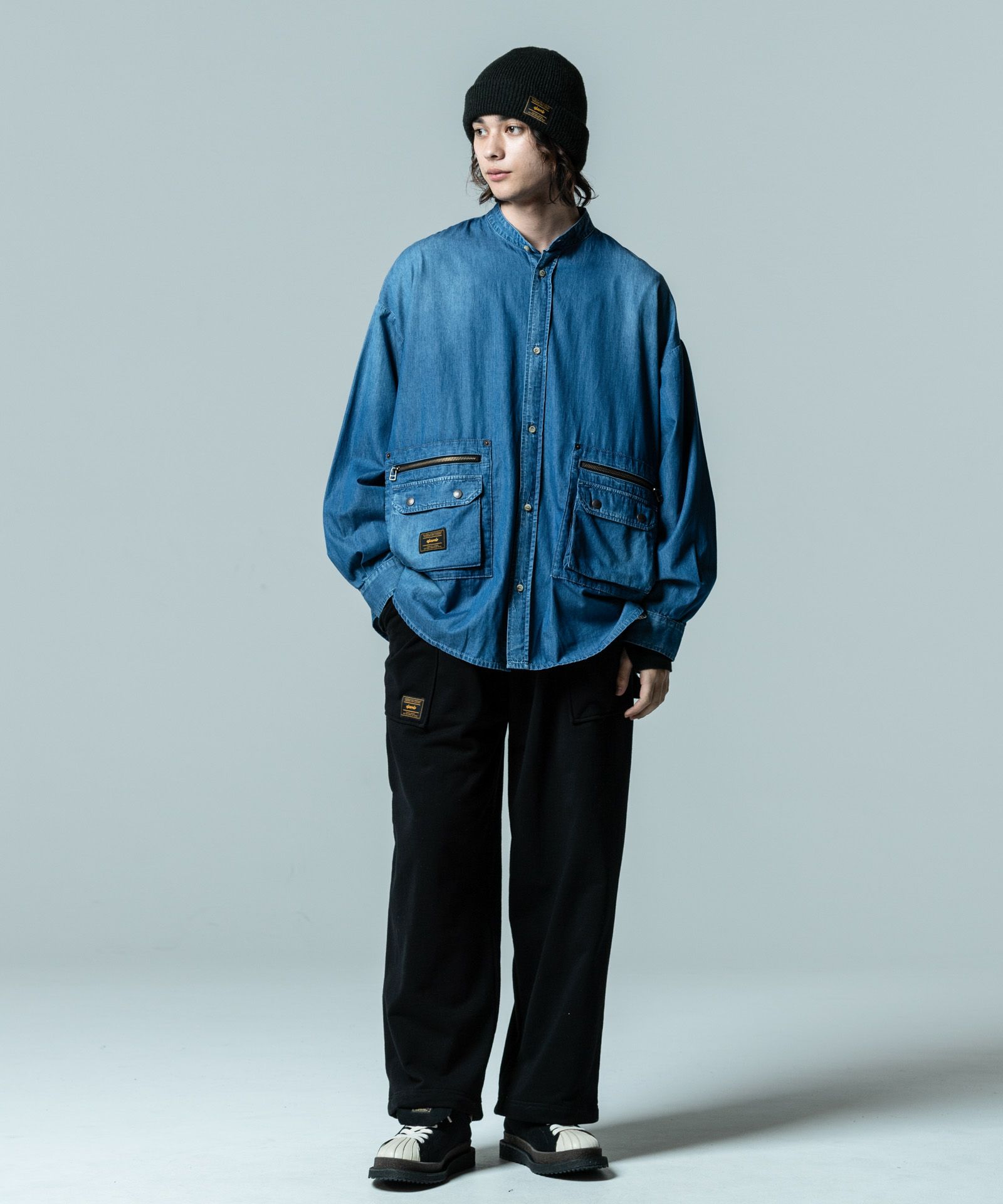 スタンドカラーデニムシャツ : GB0323/SH05 | glamb Online Store公式通販 