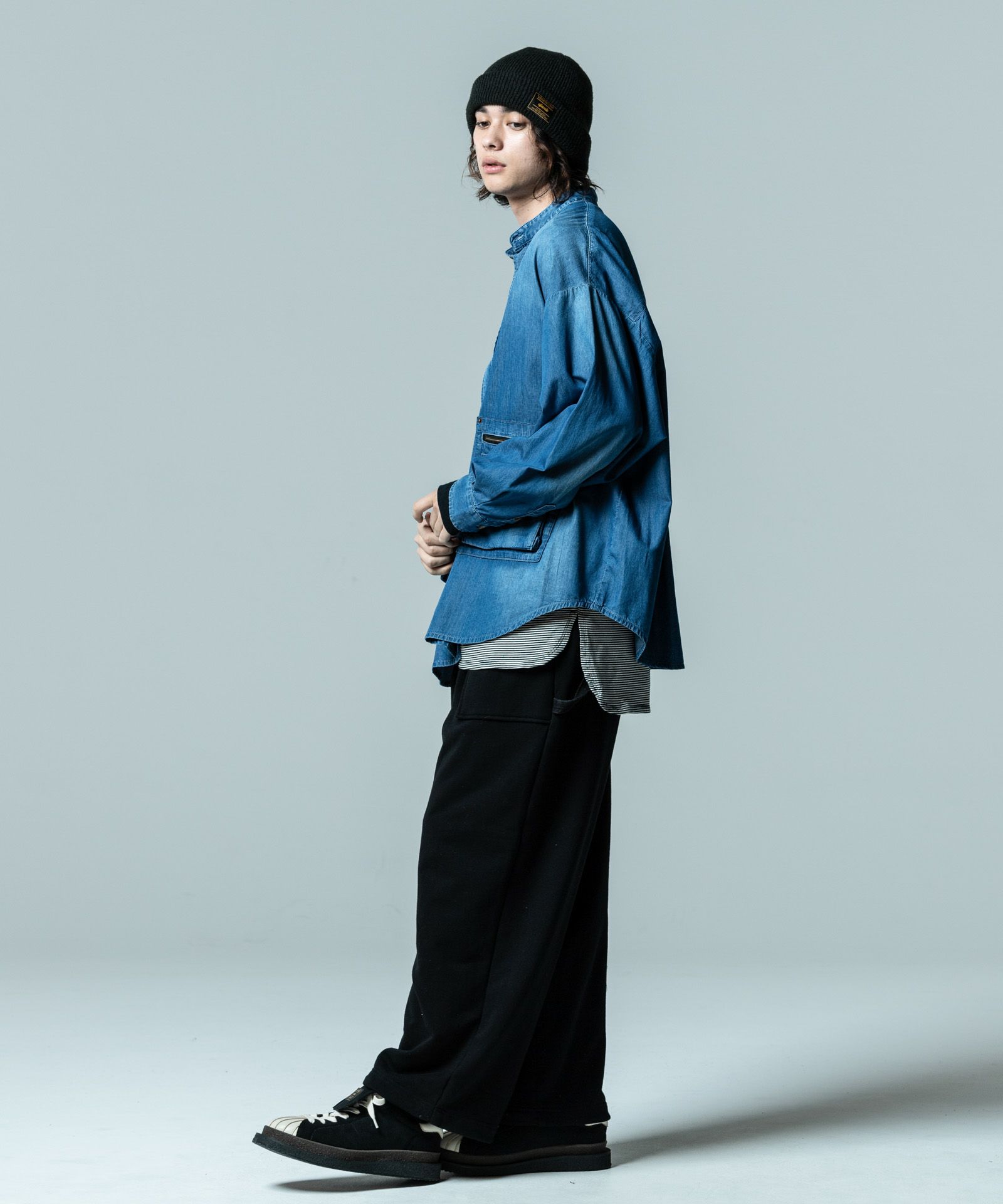 スタンドカラーデニムシャツ : GB0323/SH05 | glamb Online Store公式通販 