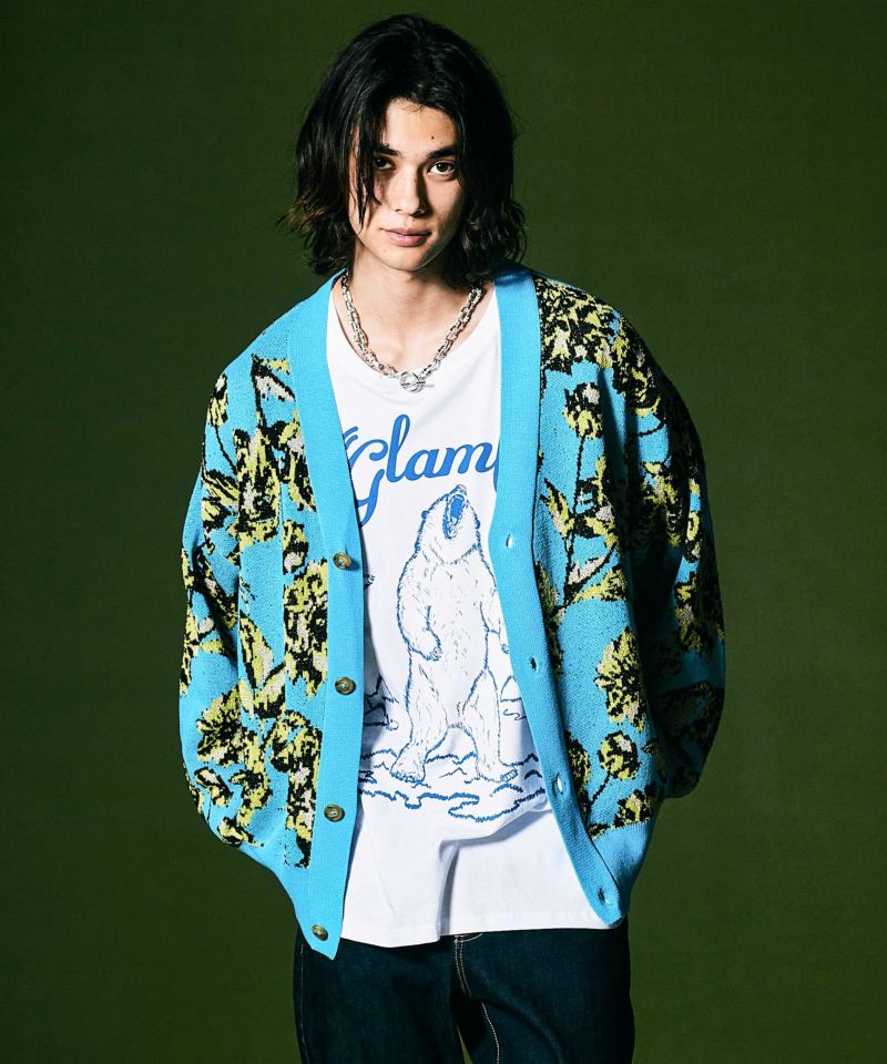 ファジーフラワーカーディガン : GB0423/KNT07 | glamb Online ファジーフラワーカーディガン : GB0423/KNT07 | glamb Online